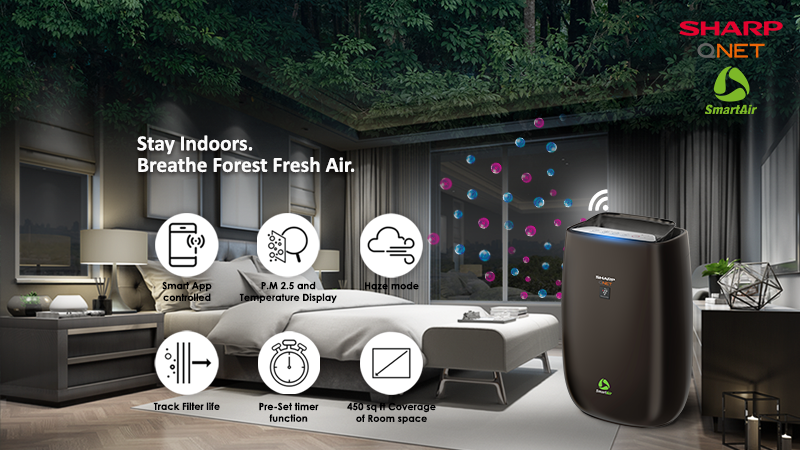Breathe Easy and Healthy with SHARP QNET Smart Air Purifiers