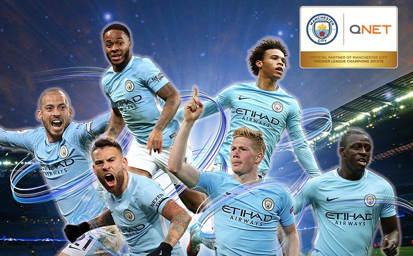 QNET congratulates Manchester City for an incredible season in 20172018
