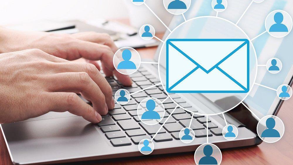 email marketing - a person using a laptop 